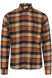 Blend Langarmhemd BHShirt Rot/Braun/Rosa