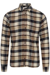 Blend Langarmhemd BHShirt Braun/Beige/Khaki/Rot