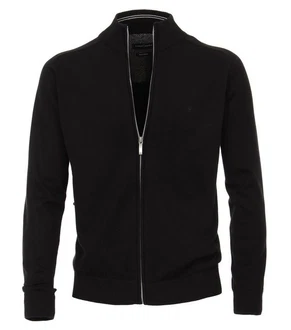 CASAMODA Cardigan Langarm mit Reißverschluss Strickjacke (004450) Schwarz (004450)
