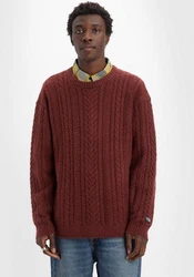Levi's Pullover BATTERY CREWNECK Dunkelrot/Rot/Braun/Bordeaux