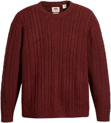 Levi's Pullover BATTERY CREWNECK Dunkelrot/Rot/Braun/Bordeaux