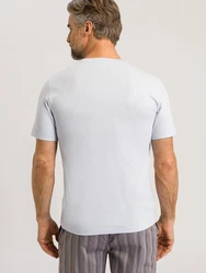 Hanro T-Shirt Living Shirts Grau/Hellblau/Blau