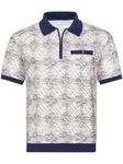 Witt Poloshirt Kurzarm MARCO DONATI Weiß/Blau/Hellblau