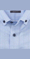 OLYMP Businesshemd (1314/44) Blau/Dunkelblau/Hellblau