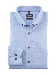 OLYMP Businesshemd (1314/44) Blau/Dunkelblau/Hellblau