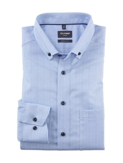 OLYMP Businesshemd (1314/44) Blau/Dunkelblau/Hellblau