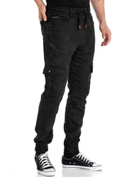 Cipo & Baxx Jogg Pants JEANS Schwarz/Khaki/Dunkelgrau/Dunkelgrün