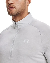 UNDER ARMOUR Sportshirt 'Tech 2.0' Grau/Dunkelblau/Hellgrau