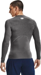 Under Armour HeatGear Armour Comp LS Langarmshirt Dunkelblau/Grau/Dunkelgrau
