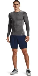 Under Armour HeatGear Armour Comp LS Langarmshirt Dunkelblau/Grau/Dunkelgrau