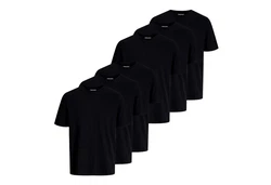 Jack & Jones T-Shirt 6er Pack Under Tee Crew Neck Schwarz/Dunkelblau