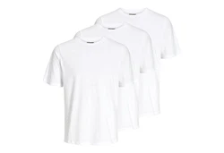 Jack & Jones T-Shirt Under Tee Crew Neck (3-tlg) weiß