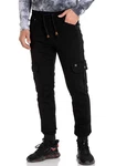 Cipo & Baxx Jogg Pants Jeans Jogger Schwarz/Orange/Khaki