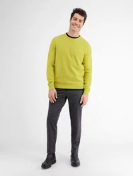 LERROS Rundhalspullover Crewneck Gelb/Grün/Neonfarben