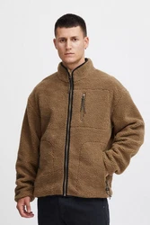Blend Kapuzenfleecejacke BHSweatshirt Braun/Khaki