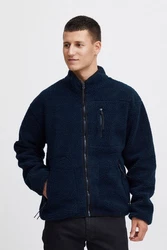 Blend Kapuzenfleecejacke BHSweatshirt Dunkelblau/Hellblau