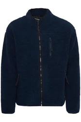 Blend Kapuzenfleecejacke BHSweatshirt Dunkelblau/Hellblau