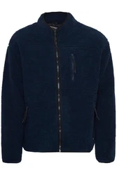 Blend Kapuzenfleecejacke BHSweatshirt Dunkelblau/Hellblau