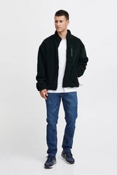 Blend Kapuzenfleecejacke BHSweatshirt Schwarz/Dunkelgrün/Dunkelblau/Dunkelgrau
