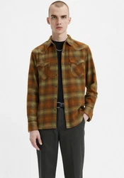 Levi's Hemd BARSTOW WESTERN STANDARD Orange/Braun/Rot/Beige