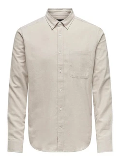 ONLY & SONS Langarmhemd Onsgudmund Slim 1-PKT Solid Shirt