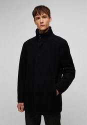 HECHTER PARIS Wolljacke mit Westeneinsatz Schwarz