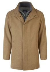 HECHTER PARIS Wolljacke mit Westeneinsatz Braun/Beige