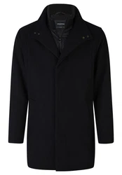HECHTER PARIS Wolljacke mit Westeneinsatz Dunkelblau/Schwarz