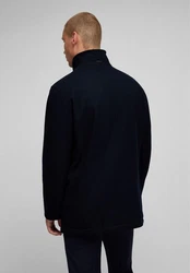 HECHTER PARIS Wolljacke mit Westeneinsatz Dunkelblau/Schwarz