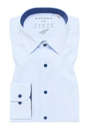Langarmhemd - Hemd -Slim Fit - bgelfrei - Stretch - Businesshemd bgelfrei