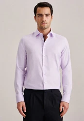 Seidensticker Hemd Business Kent Patch3 Lila/Grau/Rosa