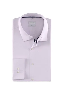 Seidensticker Hemd Business Kent Patch3 Lila/Grau/Rosa