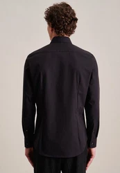 Seidensticker Businesshemd Slim Langarm Kentkragen Uni Schwarz/Braun/Bordeaux/Dunkelbraun/Dunkelrot