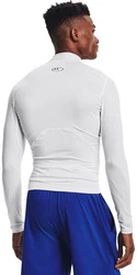 Under Armour Longsleeve HeatGear Mock Langarm-Oberteil Grau/Blau/Weiß