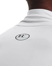 Under Armour Longsleeve HeatGear Mock Langarm-Oberteil Grau/Blau/Weiß