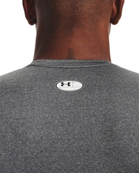 Under Armour T-Shirt HeatGear Armour UA HG ARMOUR COMP SL anthrazit/graumeliert
