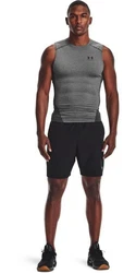 Under Armour T-Shirt HeatGear Armour UA HG ARMOUR COMP SL anthrazit/graumeliert