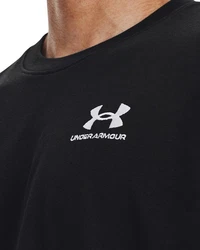 Under Armour T-Shirt Heavyweight Kurzarm-Oberteil (Heavyweight) Schwarz/Dunkelblau/Rot