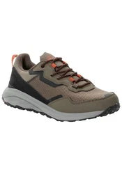 Jack Wolfskin DROMOVENTURE LOW Sneaker Braun/Khaki/Dunkelgrün
