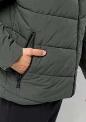 Jack Wolfskin Funktionsjacke KAROLINGER JKT Dunkelgrau/Dunkelgrün/Grün/Grau/Hellgrau