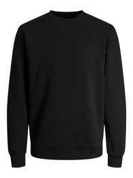 Sweatshirt Basic Sweater Sweatshirt Pullover JJEBRADLEY 6027 in Schwarz