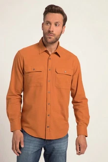 JP1880 Businesshemd Langarm Kentkragen Modern Fit Orange