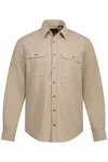 JP1880 Businesshemd Langarm Kentkragen Modern Fit Braun/Beige/Khaki