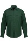 JP1880 Businesshemd Langarm Kentkragen Modern Fit Dunkelgrün/Grün