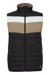Blend Steppweste Kristian Beige/Weiß/Grau/Hellblau