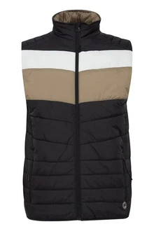 Blend Steppweste Kristian Beige/Weiß/Grau/Hellblau
