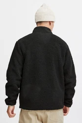 !Solid Fellimitatjacke SDFreddie Schwarz/Dunkelgrau