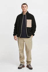 !Solid Fellimitatjacke SDFreddie Schwarz/Dunkelgrau
