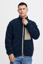 !Solid Fellimitatjacke SDFreddie Dunkelblau/Blau/Hellblau
