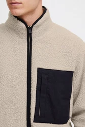 !Solid Fellimitatjacke SDFreddie Beige/Khaki/Braun